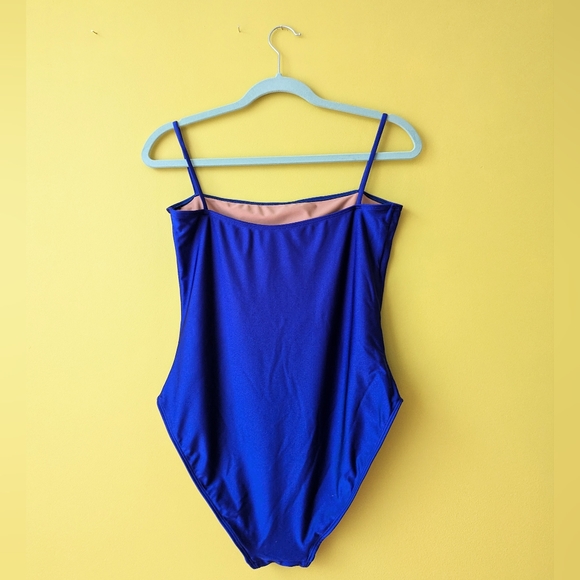 Nu Swim Royal Blue One Piece Bathing Suit - Picture 3 of 7